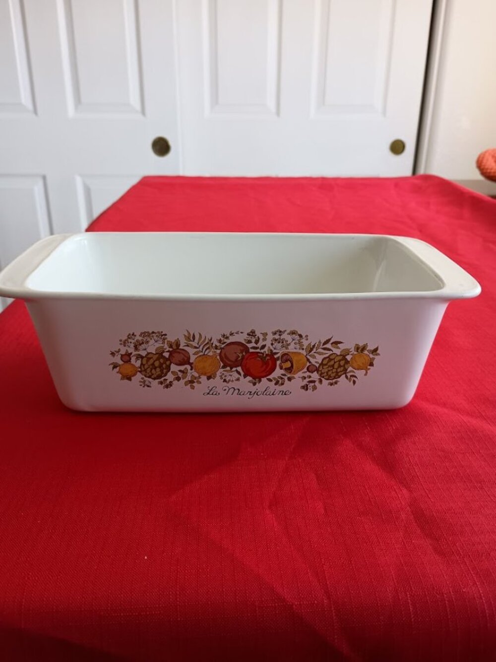 Vintage Corning Ware La Marjolaine Bread Meat Loaf Pan Spice of Life Patterm
